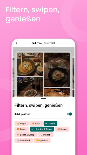 Swipein – Restaurant Entdecker Screenshot 2