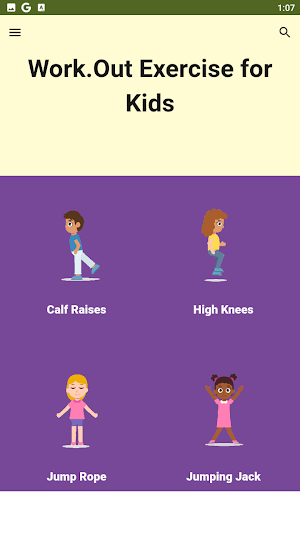 Work.out Exercise for Kids Screenshot 1