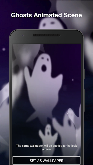 Halloween Ghost Live Wallpaper Screenshot 1