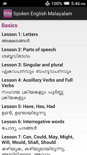 Spoken English Malayalam Screenshot 2