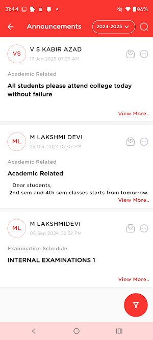 Sri R Nagabhushanam colleges Screenshot 2
