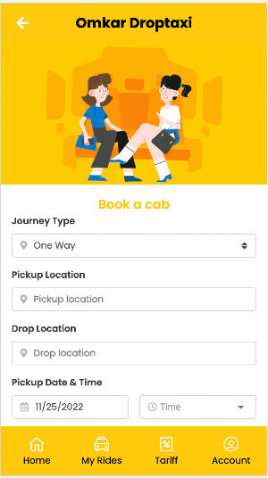 OMKAR - ONE WAY TAXI BOOKING Screenshot 1