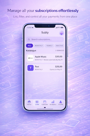 Subly - Subscription Tracker Screenshot 3