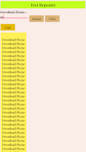 Text Repeater Screenshot 3