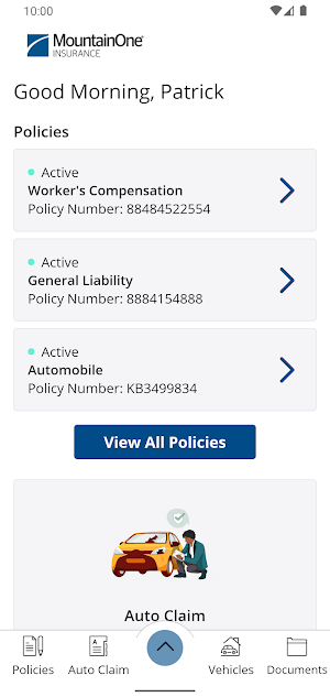 MountainOne Insurance Online Screenshot 1