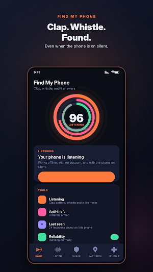 Find My Phone: Clap & Whistle Screenshot 0