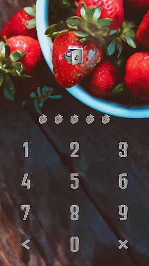 AppLock Theme Strawberry Screenshot 1