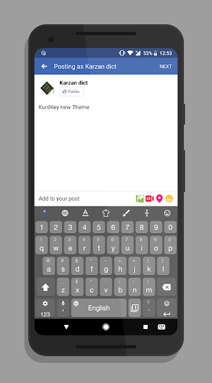 KurdKey Theme Gray Screenshot 1