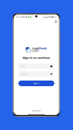 Digital Logsheet Screenshot 1