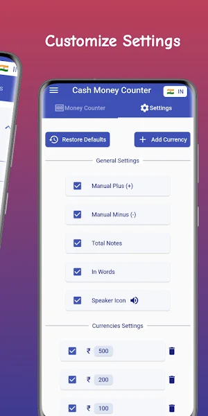 Cash Money Counter Screenshot 1