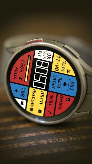Mondrian Grid ZKin Watch Screenshot 2