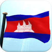Cambodia Flag 3D Wallpaper