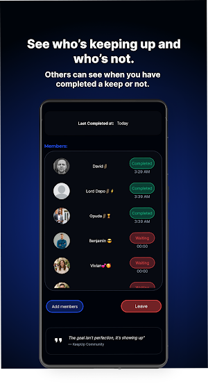 KeepUp+ Screenshot 2