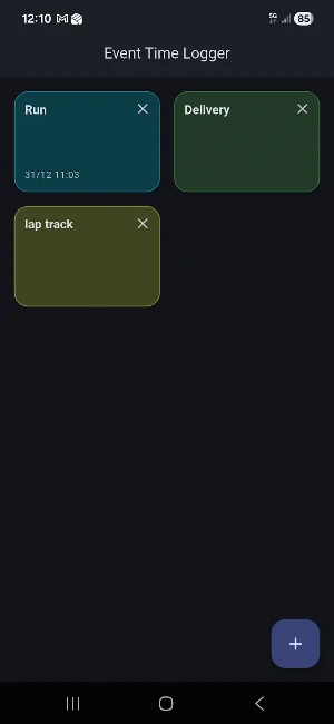 Event Time Logger Screenshot 0