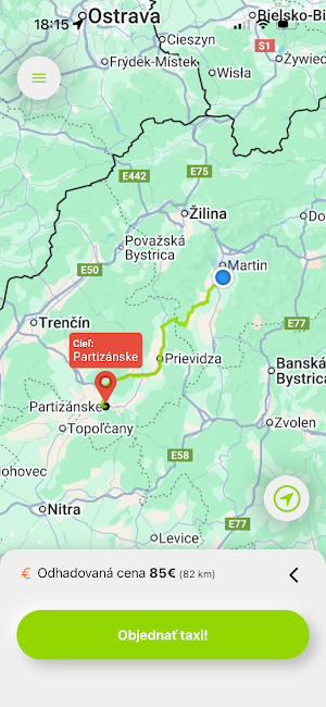 Taxi Partizánske Screenshot 2