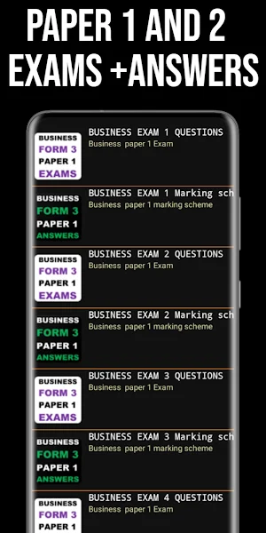 Business Form 3 Exams +Answers Screenshot 1