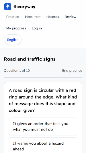 TheoryWay: UK Theory Test Screenshot 1