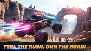 Battle Racer : zombie island Screenshot 1