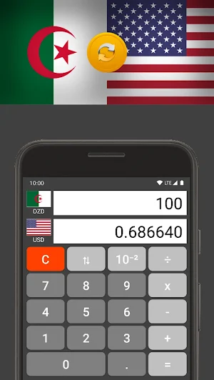 US Dollar / Algerian Dinar Screenshot 1