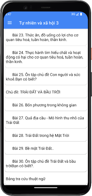 Tự nhiên và xã hội Lớp3 Screenshot 2
