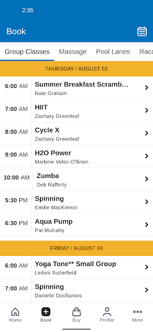 Plymouth Fitness Screenshot 1