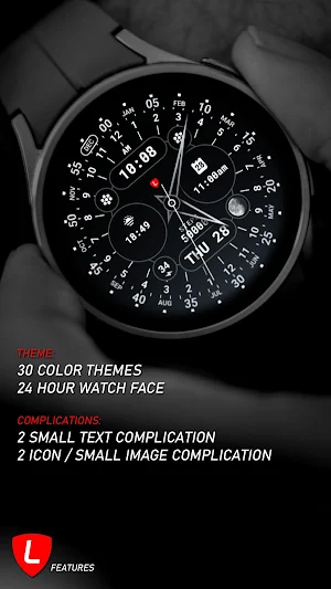 24 Hour Watch Face 082 Screenshot 0