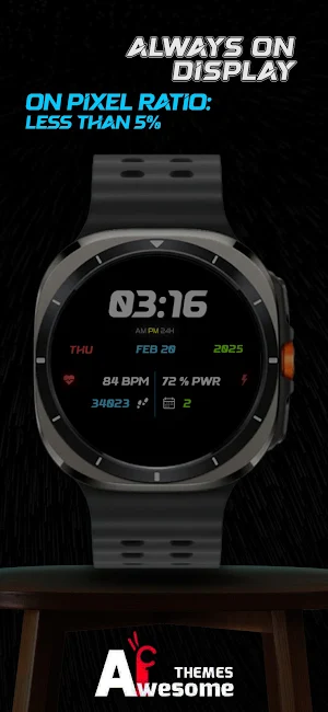 Darkwave - Animated Watch Face Screenshot 1