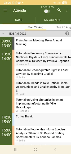 EOSAM 2026 Screenshot 1