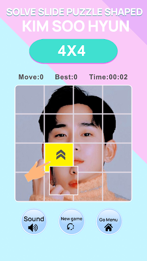 Fun Slide Puzzle Kim Soo Hyun Screenshot 0