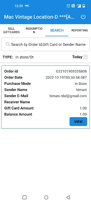 The Order2Go EGiftcards Screenshot 3