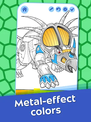 Dino Robots Coloring Book for Boys Screenshot 1