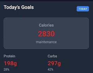 MyCalorieCycle Screenshot 2