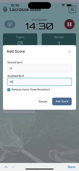 Lacrosse Mate Screenshot 2