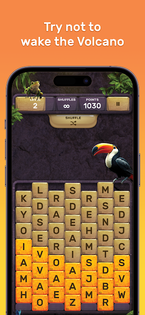 Volcano - Tropical Word Game Screenshot 0