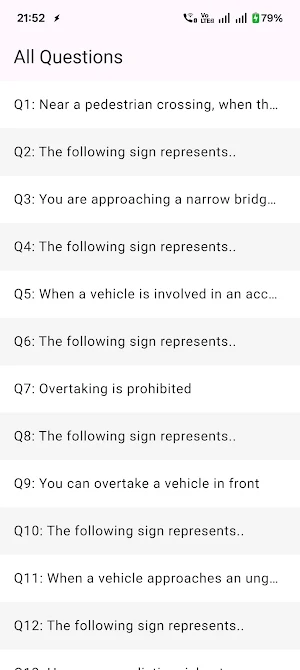 Driving License Exam Practice Screenshot 1