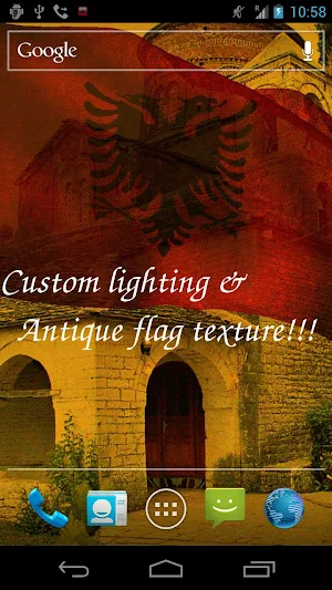 Albania Flag Live Wallpaper Screenshot 3