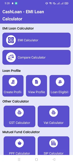 CashLoan - EMI Loan Calculator Screenshot 0