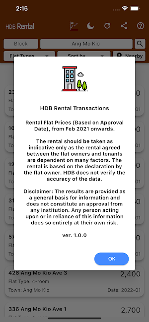HDB Rental @ SG Screenshot 1