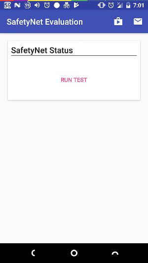 SafetyNet Evaluation Screenshot 1