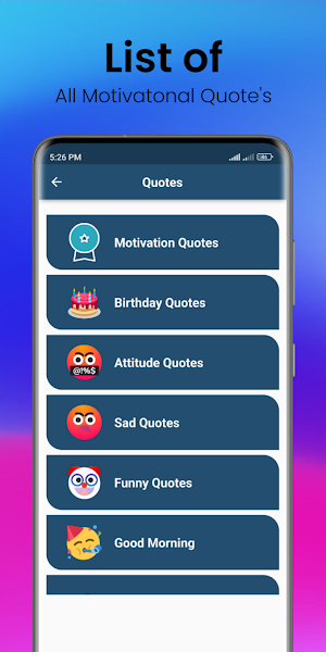 MotivateMe: Motivational Quote Screenshot 1