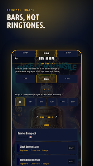 RapWake - Hip-Hop Alarm Clock Screenshot 2