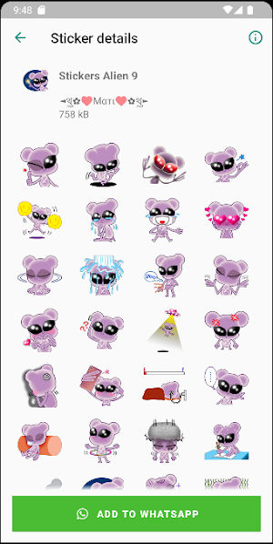 Stickers de Aliens Screenshot 0