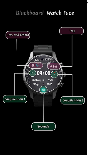 BlackBoard _ WatchFace Screenshot 2