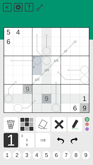 Arrow Sudoku Screenshot 1