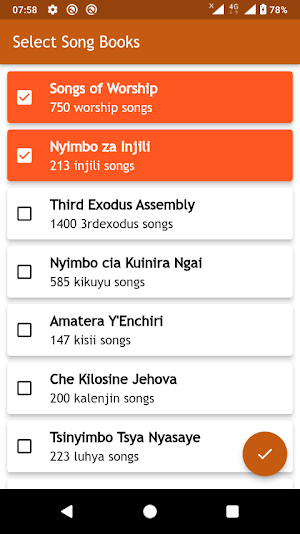 SongLib - Songs of Worship Screenshot 1