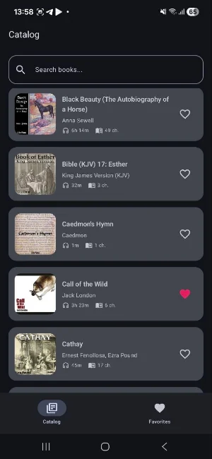 Audiobooks Classic Books Screenshot 0