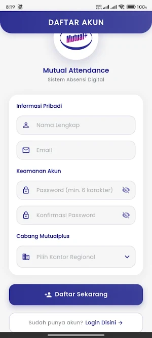 Mutualplus Attendance Screenshot 1