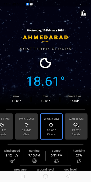 WeatherApp Screenshot 1