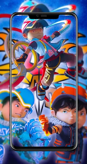 Wallpaper Boboi-boy 4K Galaxy Screenshot 1