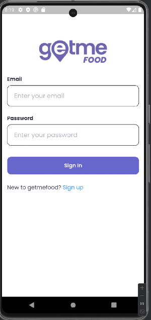 Get Me Food Business App Screenshot 0